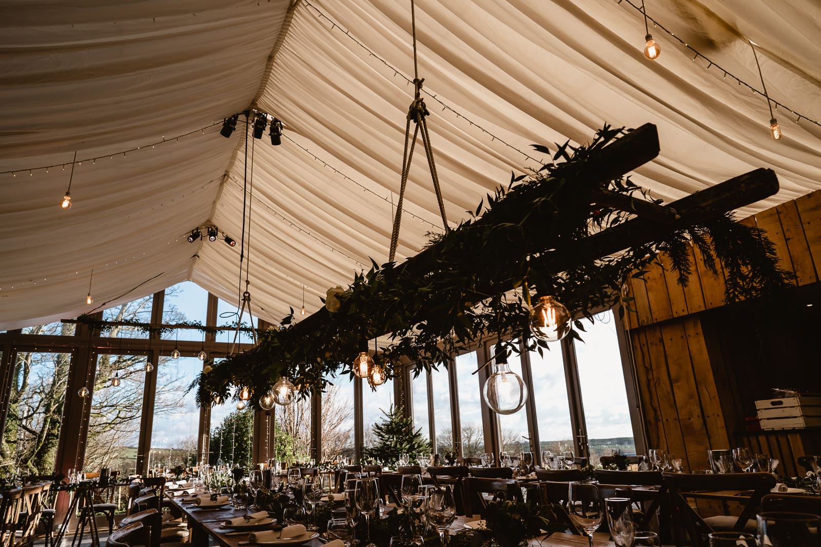 The Garden Venue Room at Trevenna Barns Wedding venue.